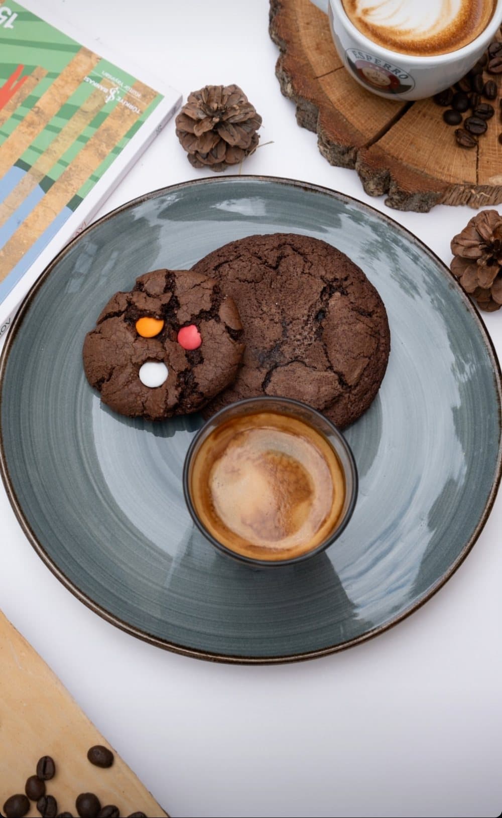 BOB imza çikolatalı cookie ve espresso